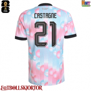 Belgien Timothy Castagne #21 Bortatröja VM 2026 Kortärmad